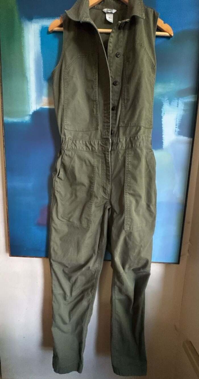 Duluth Trading Co. Jumpsuit Size XS Olive Green Utility Flight Suit